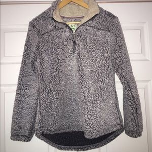 fuzzy quarter zip